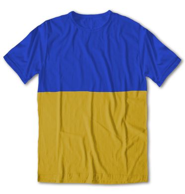 Футболка чоловіча жовто-блакитна Прапор, Жовто-блакитний, XS